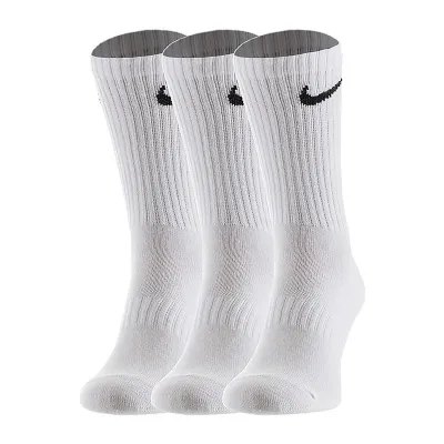 Жіночі Шкарпетки Nike U EVERYDAY LTWT CREW 3PR Білий 34-38 (7dSX7676-100 34-38) - Robinzon.ua