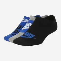 Шкарпетки Nike Y NK EVERYDAY LTWT NS 3PR - HB чорний, сірий, синій Жін 34-38 SK0054-907 34-38 - Robinzon.ua