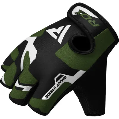 Перчатки для фитнеса RDX F6 Sumblimation Black/Green L - 3 - Robinzon.ua