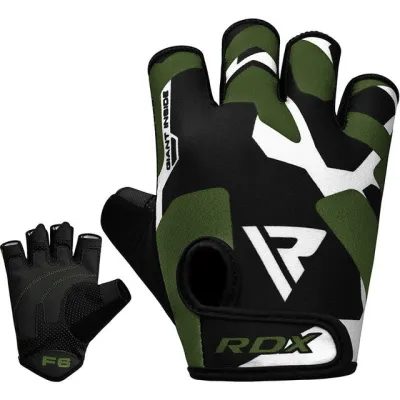 Перчатки для фитнеса RDX F6 Sumblimation Black/Green L - 4 - Robinzon.ua
