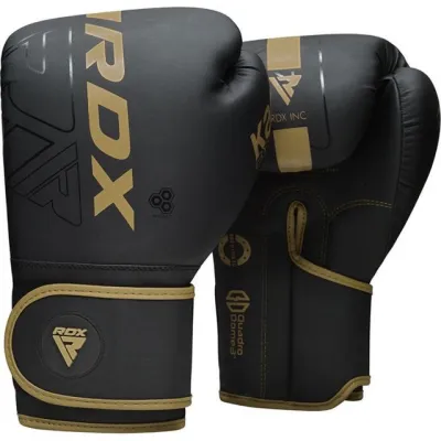 Боксерские перчатки RDX F6 Kara Matte Golden 10 унций (капа в комплекте) - 1 - Robinzon.ua