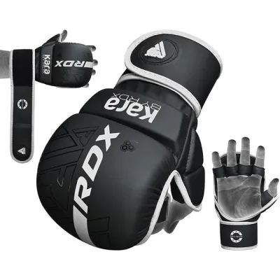 Рукавиці для ММА RDX F6 KARA Matte White Plus L/XL (капа у комплекті) - 2 - Robinzon.ua