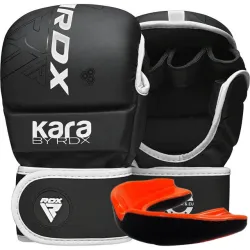 Рукавиці для ММА RDX F6 KARA Matte White Plus L/XL (капа у комплекті) - Robinzon.ua