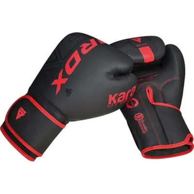 Боксерські рукавиці RDX F6 Kara Matte Red 8 унцій (капа в комплекті) - 4 - Robinzon.ua