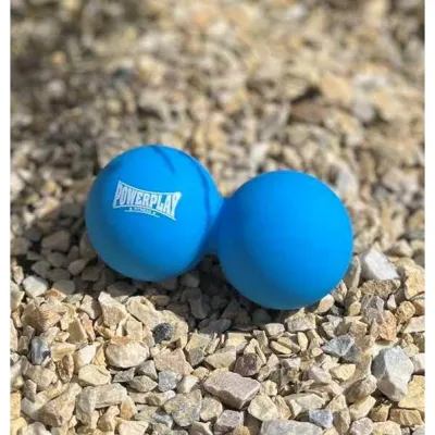 Масажний силіконовий подвійний м'яч PowerPlay PP-4355 Silicone Lacrosse Peanut Ball (6.3*12.6см.) Синій - 4 - Robinzon.ua