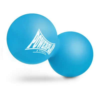 Масажний силіконовий подвійний м'яч PowerPlay PP-4355 Silicone Lacrosse Peanut Ball (6.3*12.6см.) Синій - 1 - Robinzon.ua