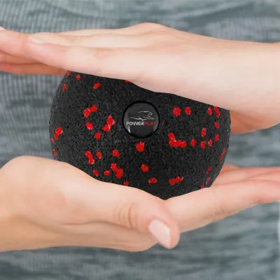 Массажный мяч PowerPlay PP-4350 Epp Massage Ball (d8) Черно/Красный - 4 - Robinzon.ua
