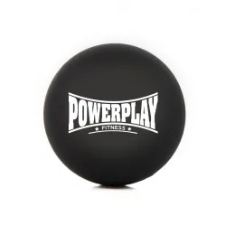 Масажний силіконовий м'яч PowerPlay PP-4354 Silicone Lacrosse Ball (6.3см.) Чорний - Robinzon.ua