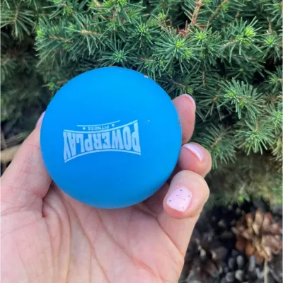Масажний силіконовий м'яч PowerPlay PP-4354 Silicone Lacrosse Ball (6.3см.) Синій - 6 - Robinzon.ua