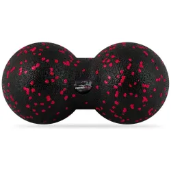 Масажний м'яч подвійний PowerPlay PP-4352 Epp foam peanut ball (d8*16cm.) Чорно/Червоний - Robinzon.ua
