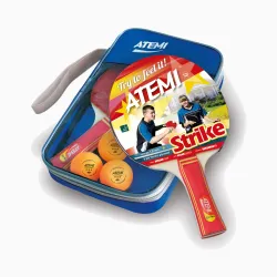Набір настільного тенісу Atemi Strike (2р+3м+чохол) - Robinzon.ua