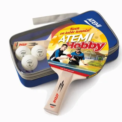 Набір настільного тенісу Atemi HOBBY (2р+3м+чохол) Набір настільного тенісу Atemi HOBBY (2р+3м+чохол) - Robinzon.ua
