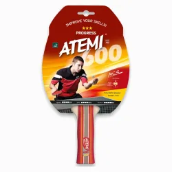 Ракетка для настольного тенниса ATEMI 600 А Progress анатомическая*** (4740152100420) - Robinzon.ua