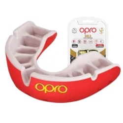 Капа OPRO Gold доросла (вік 11+) Red/Pearl (art.102504004) - Robinzon.ua
