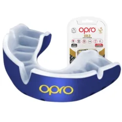 Капа OPRO Gold доросла (вік 11+) Blue/Pearl (art.102504002) - Robinzon.ua