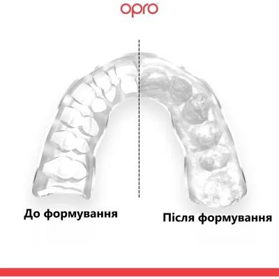 Капа OPRO Instant доросла (вік 11+) Clear (art.102520007) - 4 - Robinzon.ua