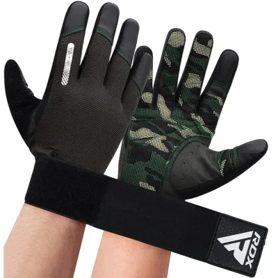 Рукавички для фітнесу RDX T2 Touch Screen Friendly Full Fingerf Army Green M - 4 - Robinzon.ua