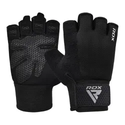 Рукавички для фітнесу RDX W1 Half Black Plus S - Robinzon.ua