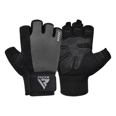 Рукавички для фітнесу RDX W1 Half Gray Plus M - 1 - Robinzon.ua