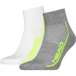 Жіночі Шкарпетки Head ALL SPORTS PERFORMANCE QUARTER 2P Сірий, Білий 35-38 (701229022-004 35-38) - Robinzon.ua