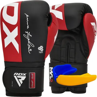 Боксерские перчатки RDX REX F4 RED/BLACK-10 унций (капа в комплекте) - Robinzon.ua