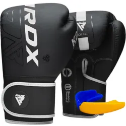 Боксерські рукавиці RDX F6 Kara Matte White 10 унцій (капа в комплекті) - Robinzon.ua