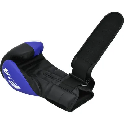 Боксерські рукавиці RDX F4 Boxing Sparring Gloves Hook&amp;Loop BLUE/BLACK 16 унцій (капа у комплекті) - 4 - Robinzon.ua