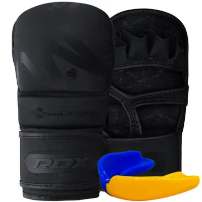 Перчатки для ММА (Греплинговые перчатки) RDX T15 Noir Noir Inner Matte Black XL - Robinzon.ua