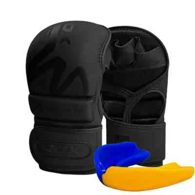 Перчатки для ММА (Греплинговые перчатки) RDX T15 Noir Noir Inner Matte Black XL - 1 - Robinzon.ua