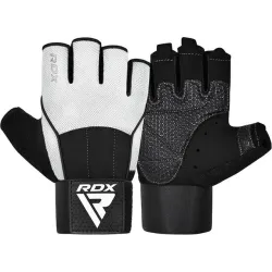 Рукавички для фітнесу RDX W3 WHITE WITH EVA PADDING-L - Robinzon.ua