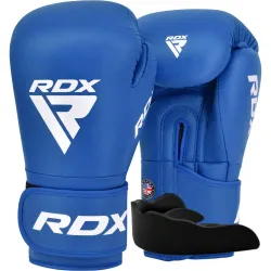 Боксерські рукавиці RDX AS1 BLUE 12 унцій (капа в комплекті) - Robinzon.ua