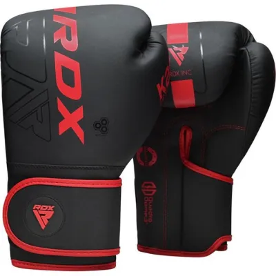 Боксерські рукавиці RDX F6 MATTE RED-6OZ (капа в комплекті) - 1 - Robinzon.ua