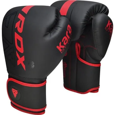 Боксерські рукавиці RDX F6 MATTE RED-6OZ (капа в комплекті) - 2 - Robinzon.ua