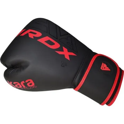 Боксерські рукавиці RDX F6 MATTE RED-6OZ (капа в комплекті) - 4 - Robinzon.ua