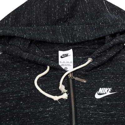 Жіноча Толстовка Nike W NSW GYM VNTG EASY FZ HOODIE Чорний L (DM6386-010 L) - 2 - Robinzon.ua