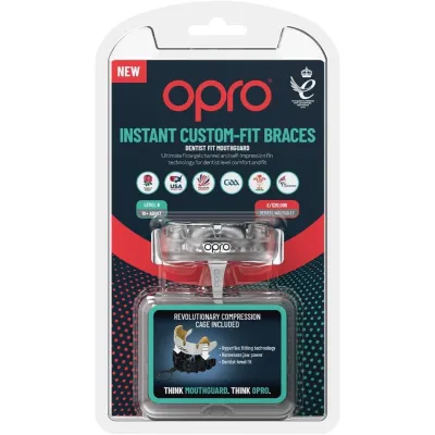 Капа OPRO Instant Single Colour Braces доросла (вік 11+) Clear (art.102522007) - 4 - Robinzon.ua