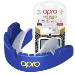 Капа OPRO Gold Braces під брекети доросла (вік 11+) Dark Blue/Pearl (art.102506002) - Robinzon.ua