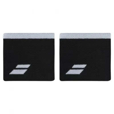 Напульсники Babolat LOGO WRISTBAND Черный 7.5*8 см 2 шт (5UB1261-2001) - Robinzon.ua