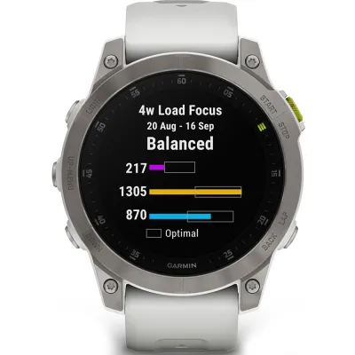 Спортивные часы Garmin Epix Gen 2 Sapphire White Titanium с силиконовым ремешком 010-02582-21 - 3 - Robinzon.ua
