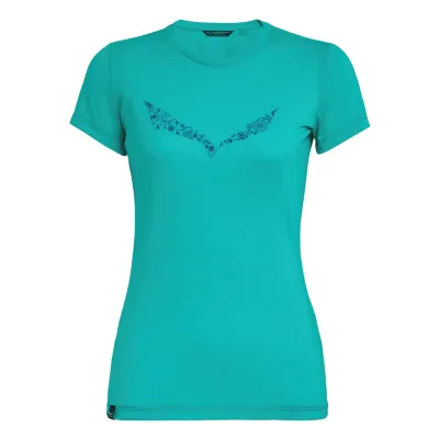 Женская футболка Salewa Solidlogo Dri-Release Wmn, зеленый, р.42/36 (013.002.6943) - 1 - Robinzon.ua