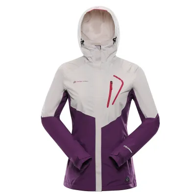 Мембранная женская куртка Alpine Pro IMPECA, beige/purple, XS (LJCA563128 XS) - 2 - Robinzon.ua