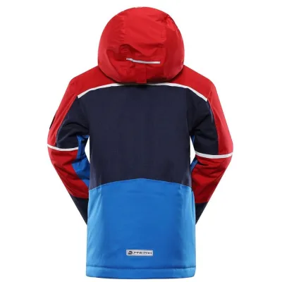 Гірськолижна дитяча тепла мембранна куртка Alpine Pro MELEFO, Red/Blue, 116-122 (KJCY265442 116-122) - 3 - Robinzon.ua
