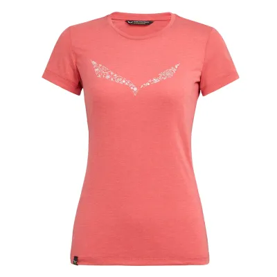 Женская футболка Salewa Solidlogo Dri-Release Wmn, розоватый, р.44/38 (013.002.6967) - 1 - Robinzon.ua