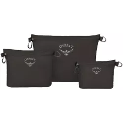 Набір органайзерів Osprey Ultralight Zipper Sack Set black - O/S - чорний - Robinzon.ua