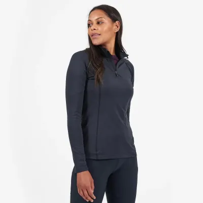 Кофта женская Montane Female Dart Thermo Zip Neck, Black, M/12/38 (5056237059231) - 1 - Robinzon.ua