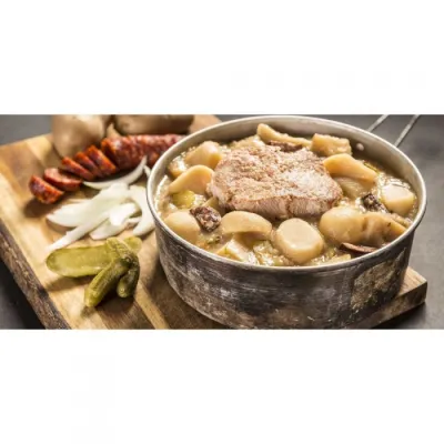 Pork rib with potatoes свиные ребрышки с отварным картофелем - 1 - Robinzon.ua