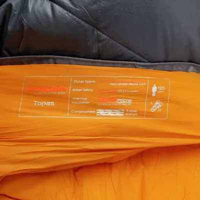 Topas CCS 185 2020 спальник (Grey, Right Zip) - 5 - Robinzon.ua