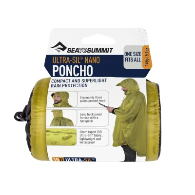 Дождевик-пончо Poncho 15D Lime, 140 х 118 см от Sea to Summit (STS APONSTD15DLI) - 3 - Robinzon.ua