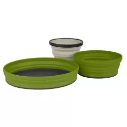 X-Set 3 (Black Pouch, Olive Plate, Olive Bowl, Sand Mug) набор посуды - Robinzon.ua