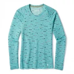 Футболка жіноча Smartwool Merino 150 Baselayer Print Long Sleeve Nile Blue, р. M (SW 15574.B46-M) - Robinzon.ua